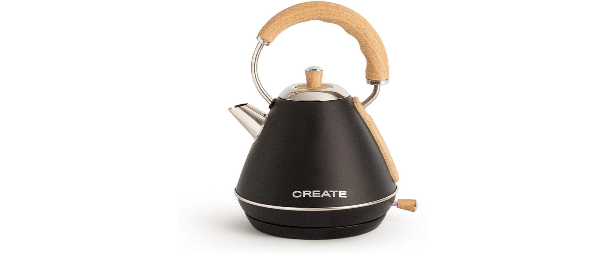 Create Wasserkocher – 1 l, Kunststoff, Schwarz