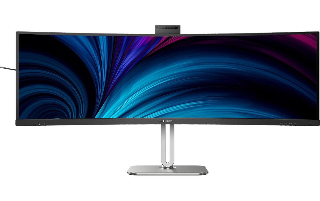 Philips 49B2U6900CH/00 – Monitor, 48,8", 450 cd/m², Webcam, KVM, 3× USB-C, Gebogen, VESA 100 × 100, Schwarz