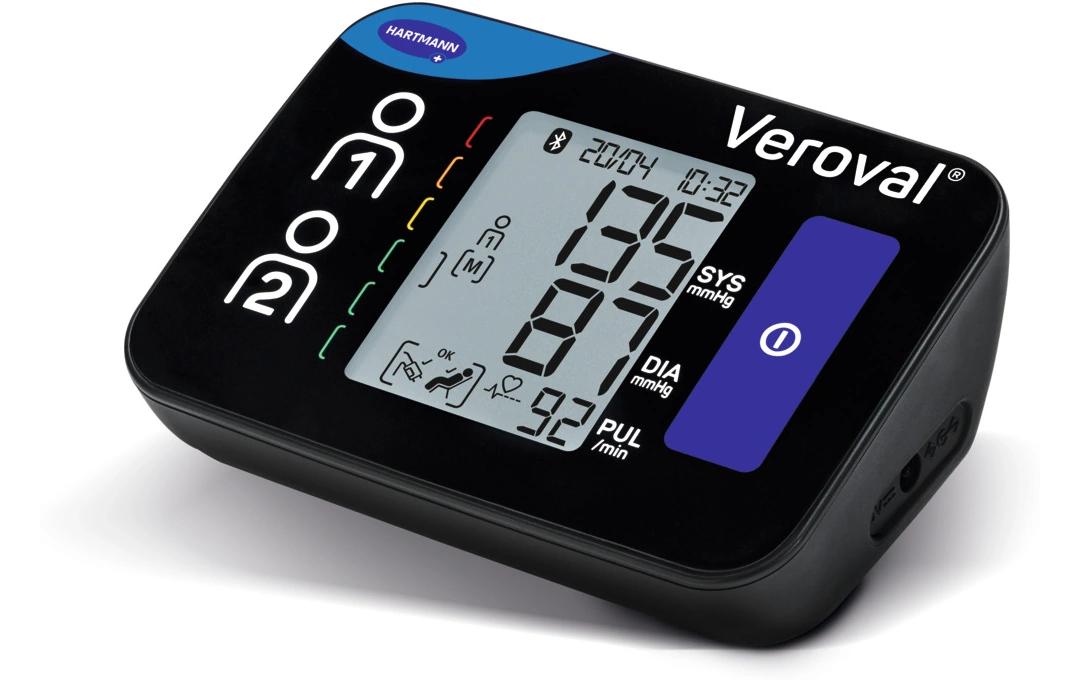 Veroval Blutdruckmessgerät Compact+ – Oberarm, App-kompatibel, 4× AA – Manschette 22–42 cm