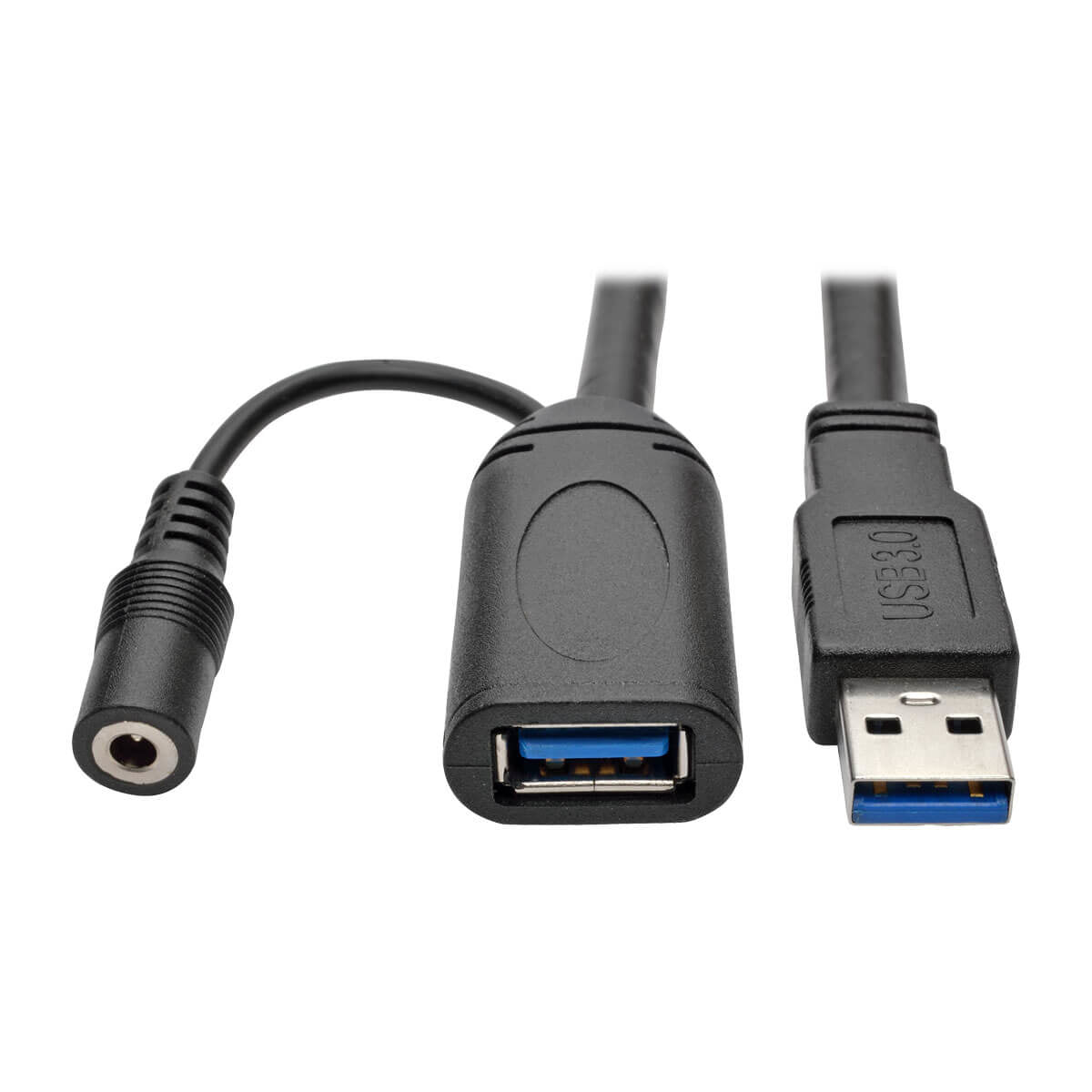 Tripp Lite USB-A Verlängerungskabel (Stecker auf Buchse) – USB 3.2 Gen 1 (5 Gbit/s) – 20 m – Aktiv – Schwarz