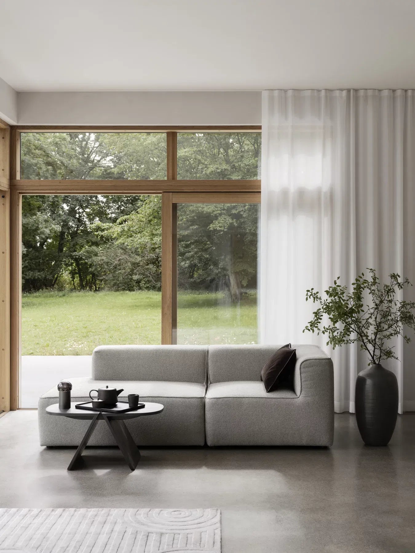 Blomus Teekanne KUMI – 1 l, 22,0 × 14,0 × 12,0 cm, Keramik, Grau, spülmaschinenfest, mikrowellengeeignet