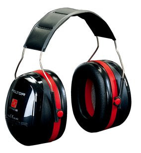 Peltor 3M Peltor Optime III H540A-411-SV Kapselgehörschutz – SNR 35 dB – Schwarz/Rot