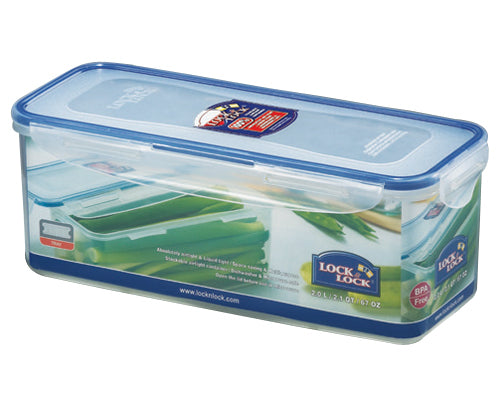 Lock & Lock Vorratsdose 2 l, 11,5 × 27,8 × 10,3 cm, Polypropylen (PP), Transparent