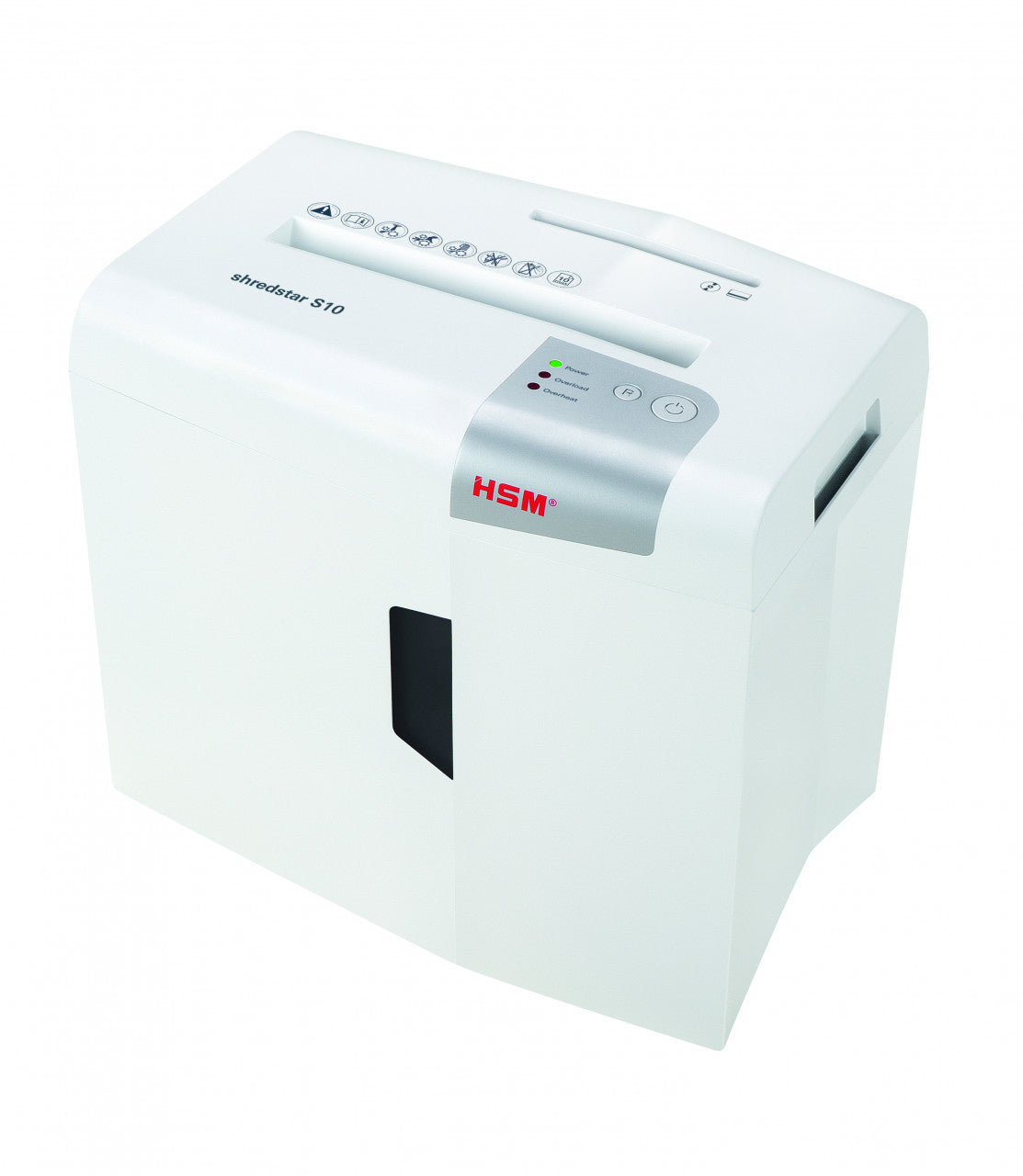 HSM shredstar S10 Aktenvernichter – Streifenschnitt, P-2, 6 mm, 10 Blatt, 18 l, CD/Kreditkarten