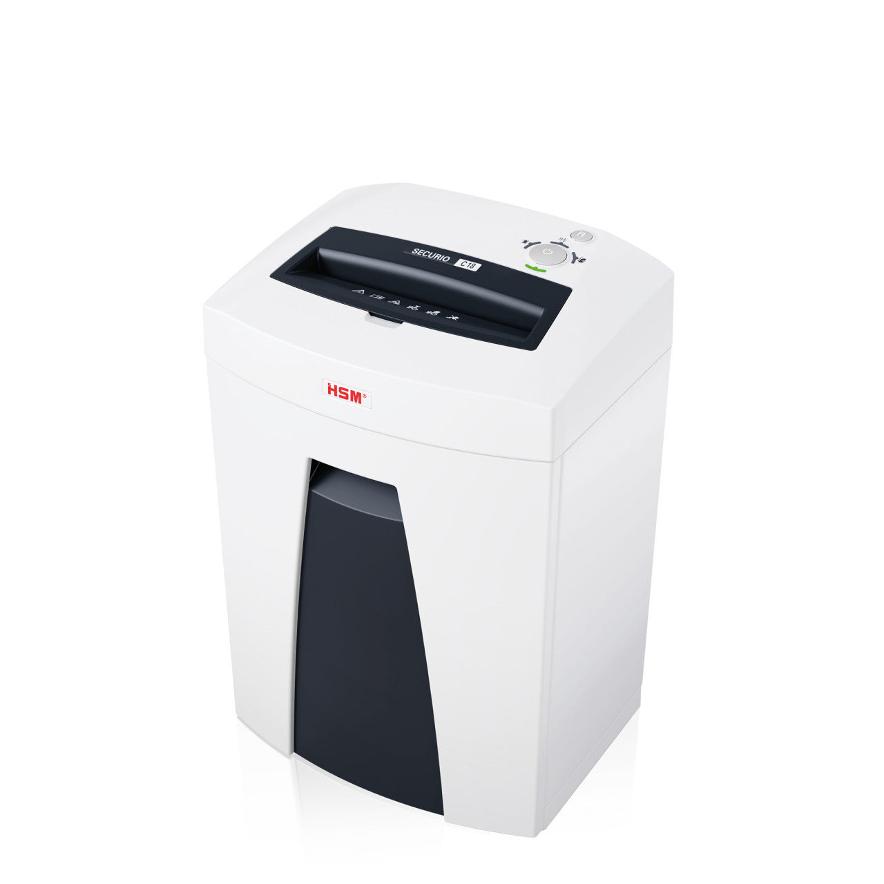 HSM Securio C18 – Aktenvernichter, DIN P-2, Streifenschnitt 5,8 mm, 20 Blatt, 25 l