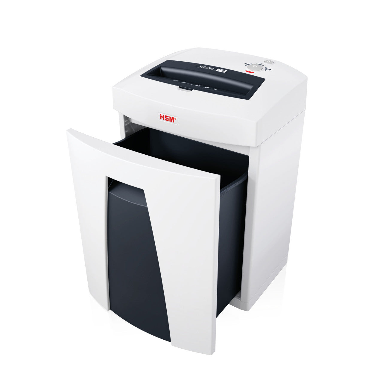 HSM Securio C18 – Aktenvernichter, DIN P-2, Streifenschnitt 5,8 mm, 20 Blatt, 25 l