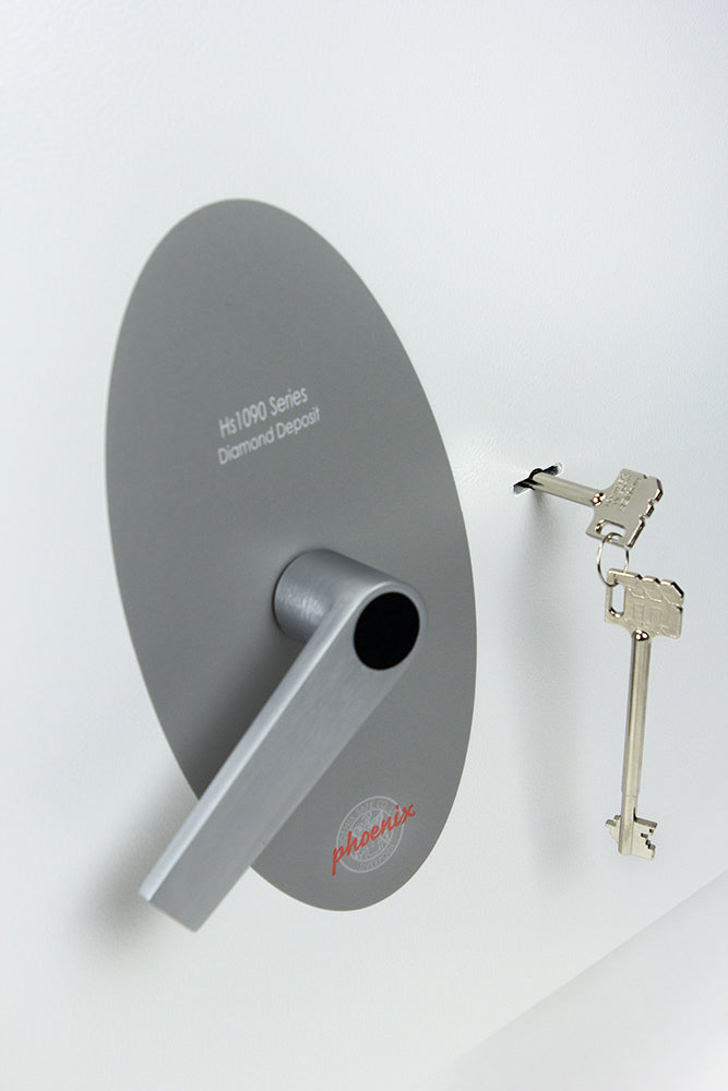 Phoenix Safe Co. Phoenix Einwurf-Tresor HS1091KD – Schlüsselschloss – 112,0 l – Bodenmontage – Weiss