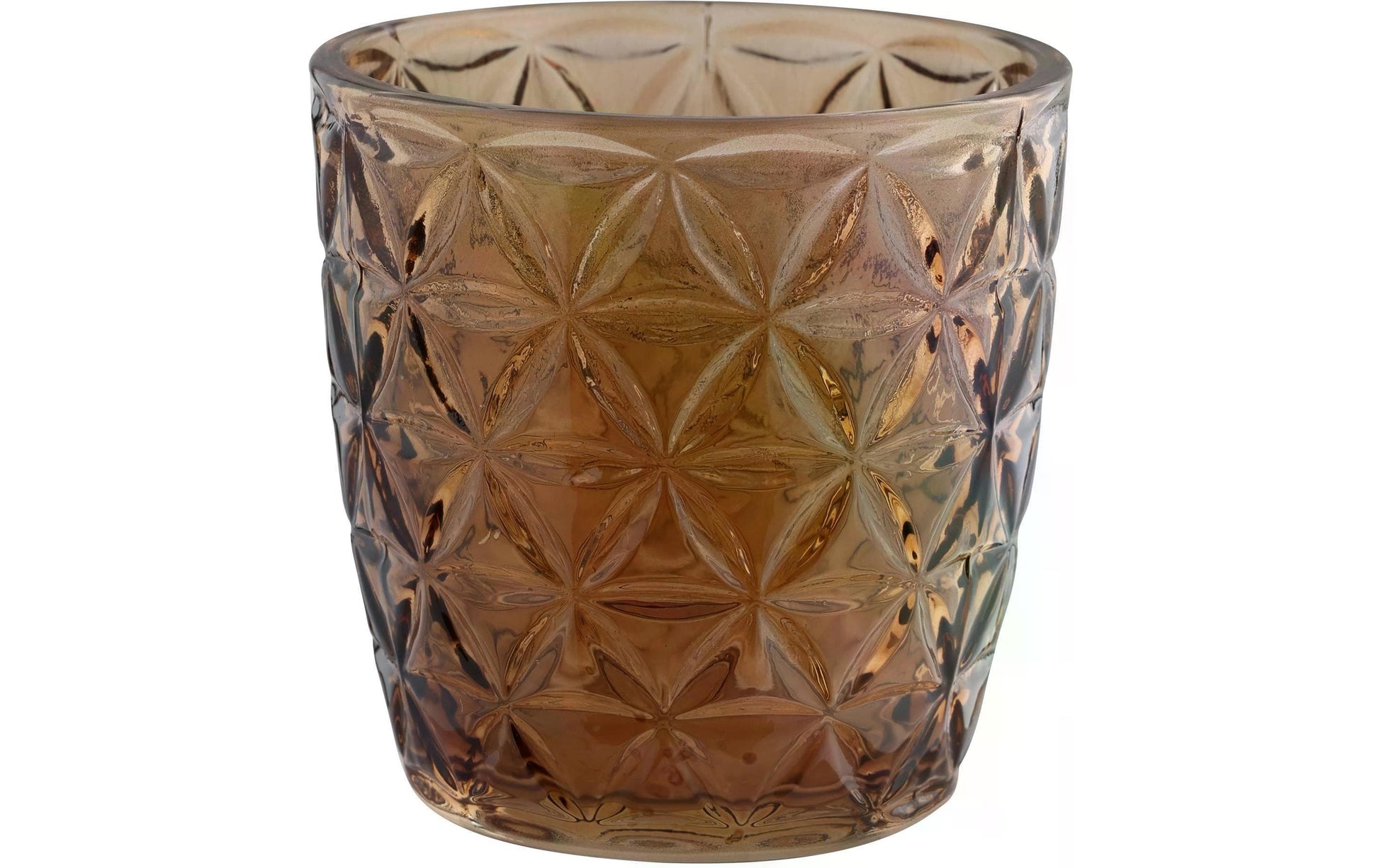 EGLO Bezamby Windlicht – Glas, braun – Ø 7,3 × 7,3 cm