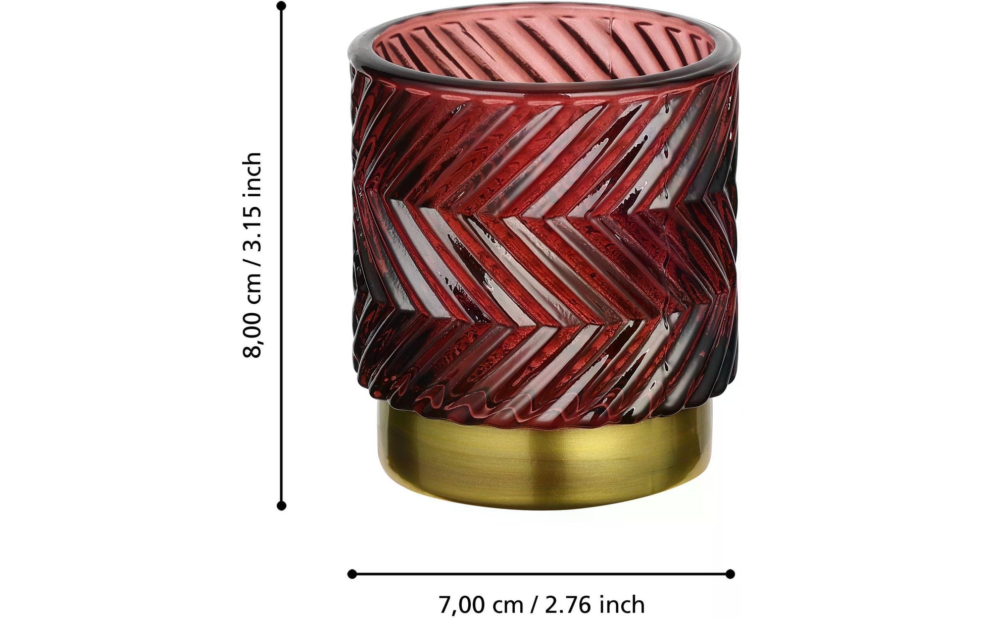 EGLO Bezamby Windlicht – Glas, mehrfarbig – Ø 7 × 8 cm