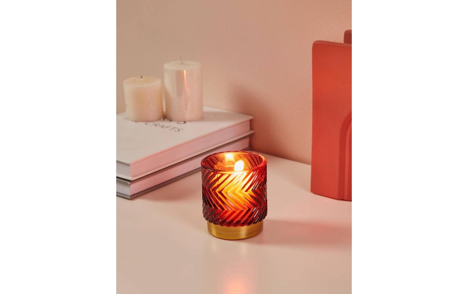 EGLO Bezamby Windlicht – Glas, mehrfarbig – Ø 7 × 8 cm