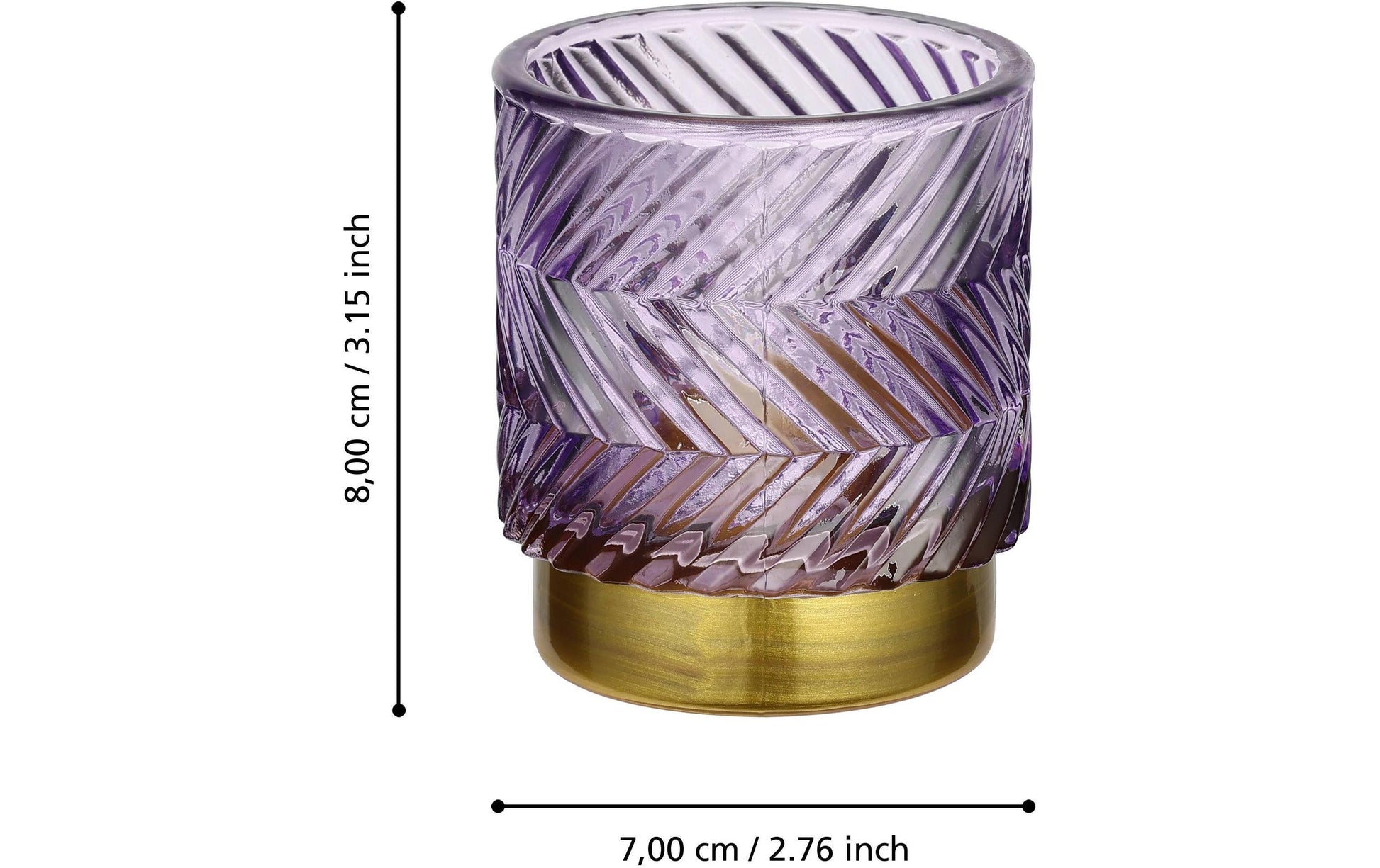 EGLO Bezamby Windlicht – Glas, mehrfarbig – Ø 7 × 8 cm