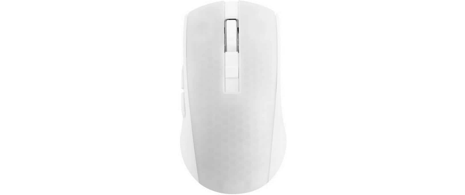 Deltaco Gaming DM320 – Gaming-Maus – Kabellos (Bluetooth/2,4 GHz), 10000 DPI, Rechtshänder, Weiss/Transparent