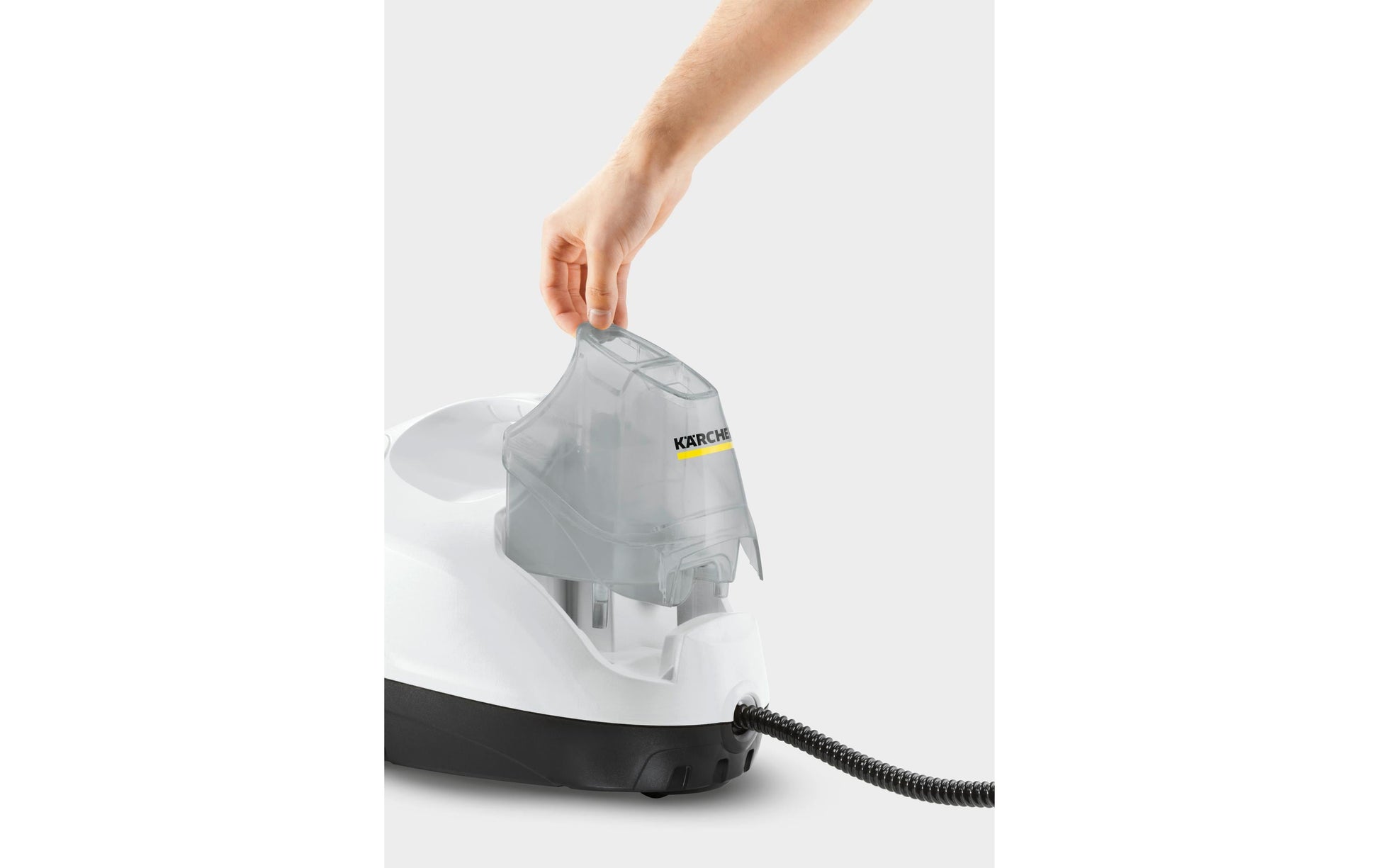 Kärcher SC 4 EasyFix – Dampfreiniger – 2000 W, 3,5 bar, 0,8 l, Aufheizzeit 4 min, Weiss/Schwarz