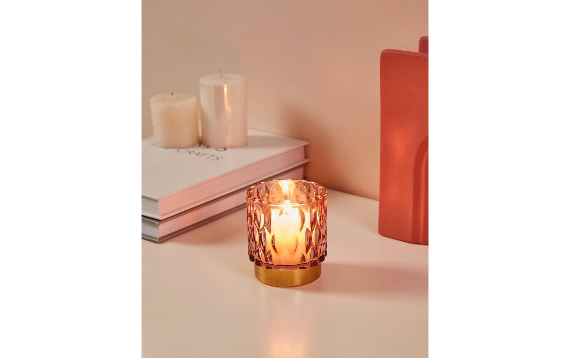 EGLO Bezamby Windlicht – Glas, Gold – Ø 7 × 8 cm