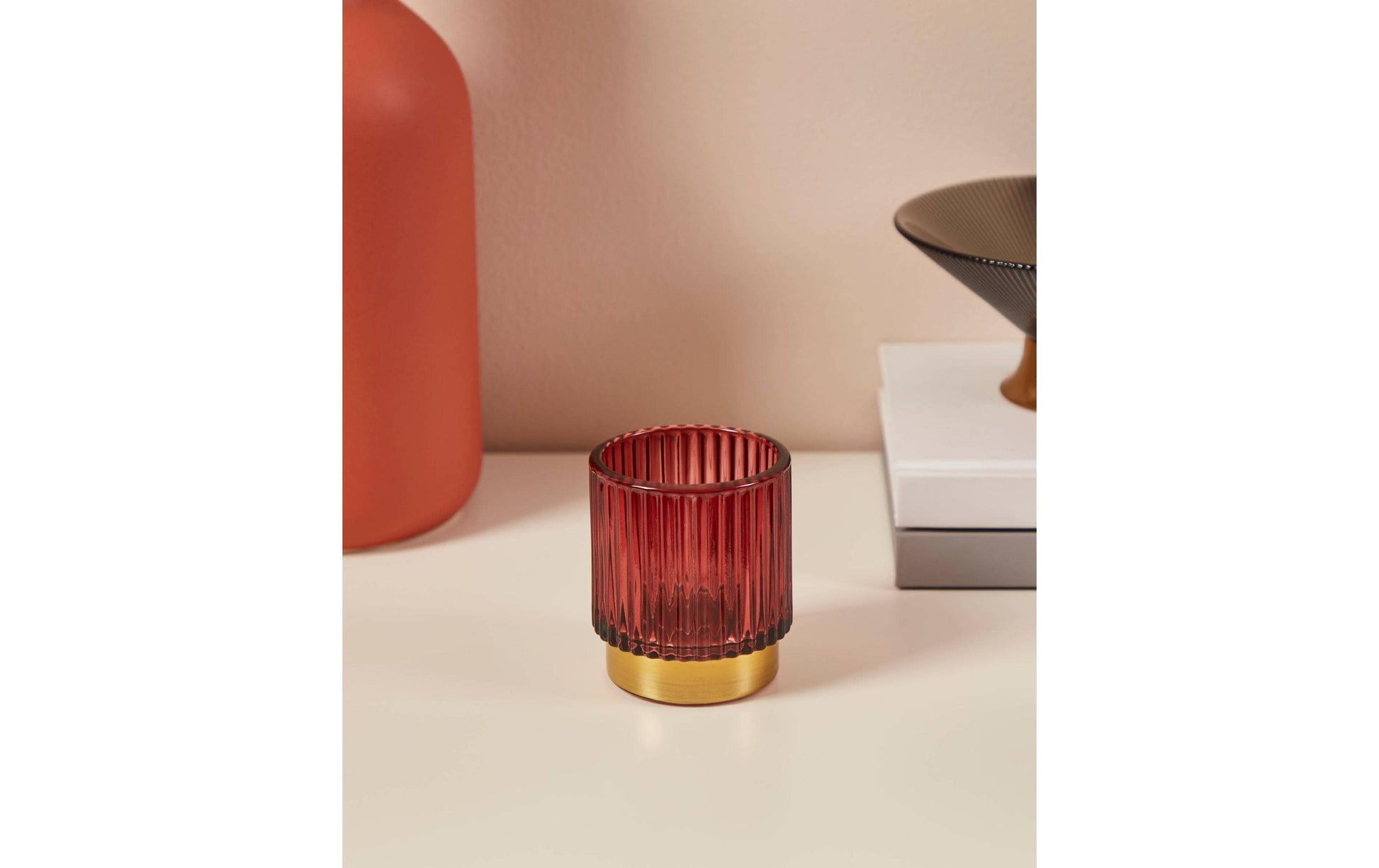 EGLO Windlicht – Glas, mehrfarbig – Ø 7 × 8 cm
