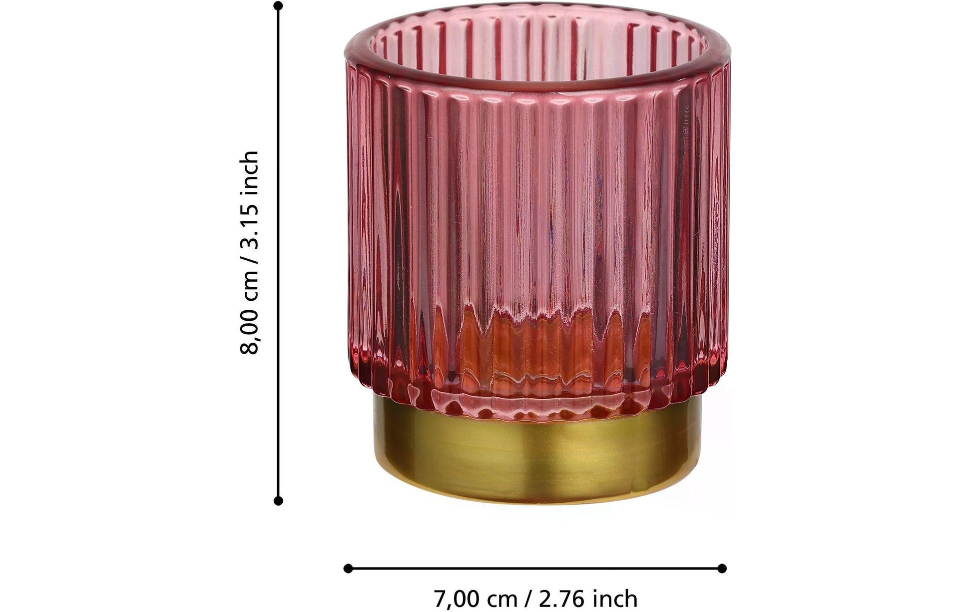 EGLO Bezamby Windlicht – Glas, mehrfarbig – Ø 7 × 8 cm