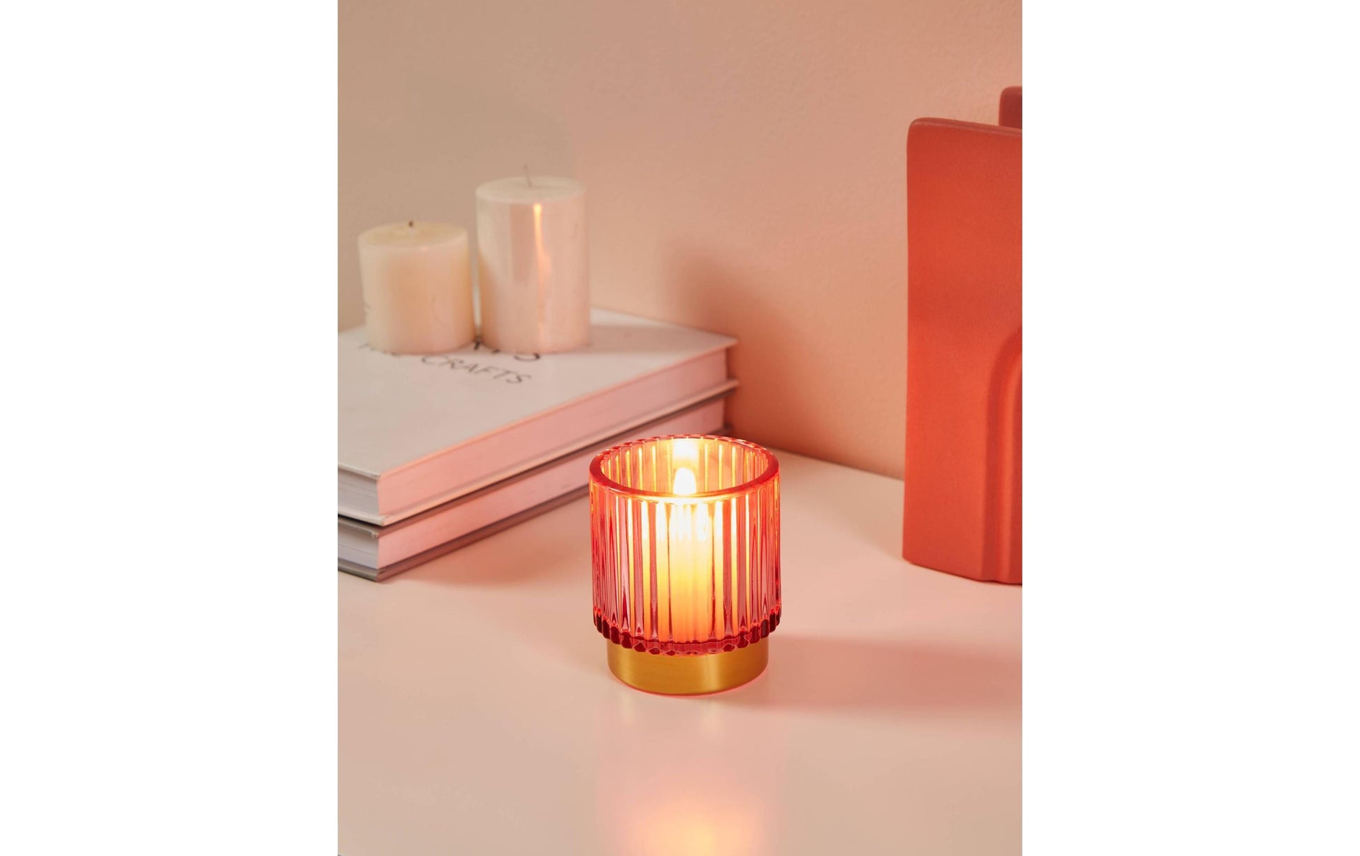 EGLO Bezamby Windlicht – Glas, mehrfarbig – Ø 7 × 8 cm