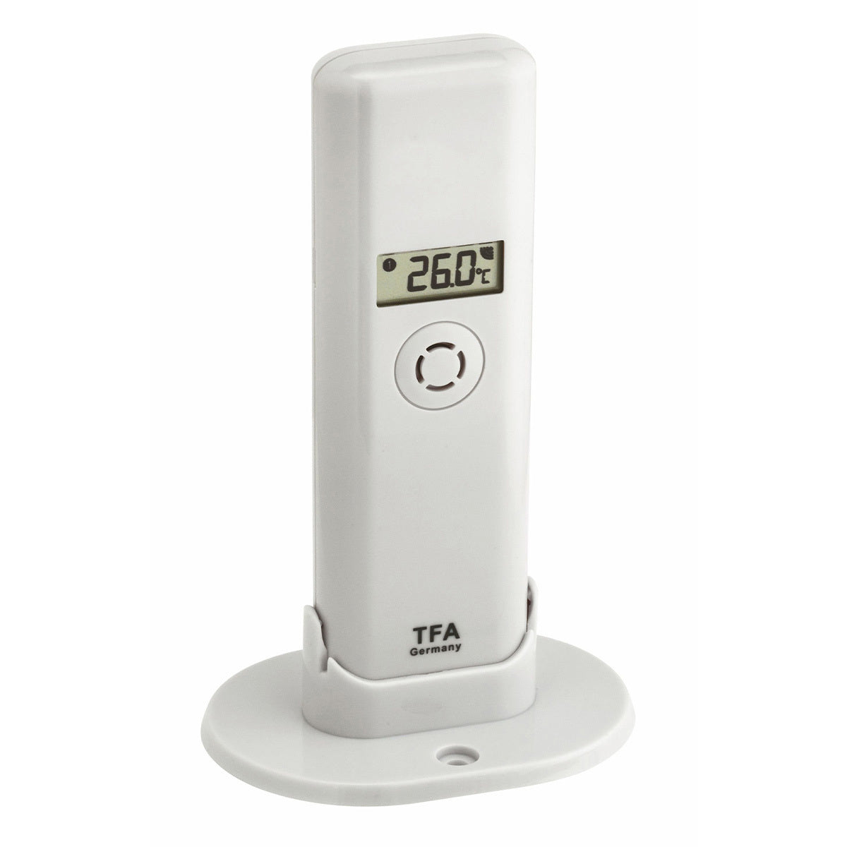 TFA-Dostmann WeatherHub SET8 – Wetterstation, innen/aussen, Hygrometer, inkl. Aussensensor – Weiss