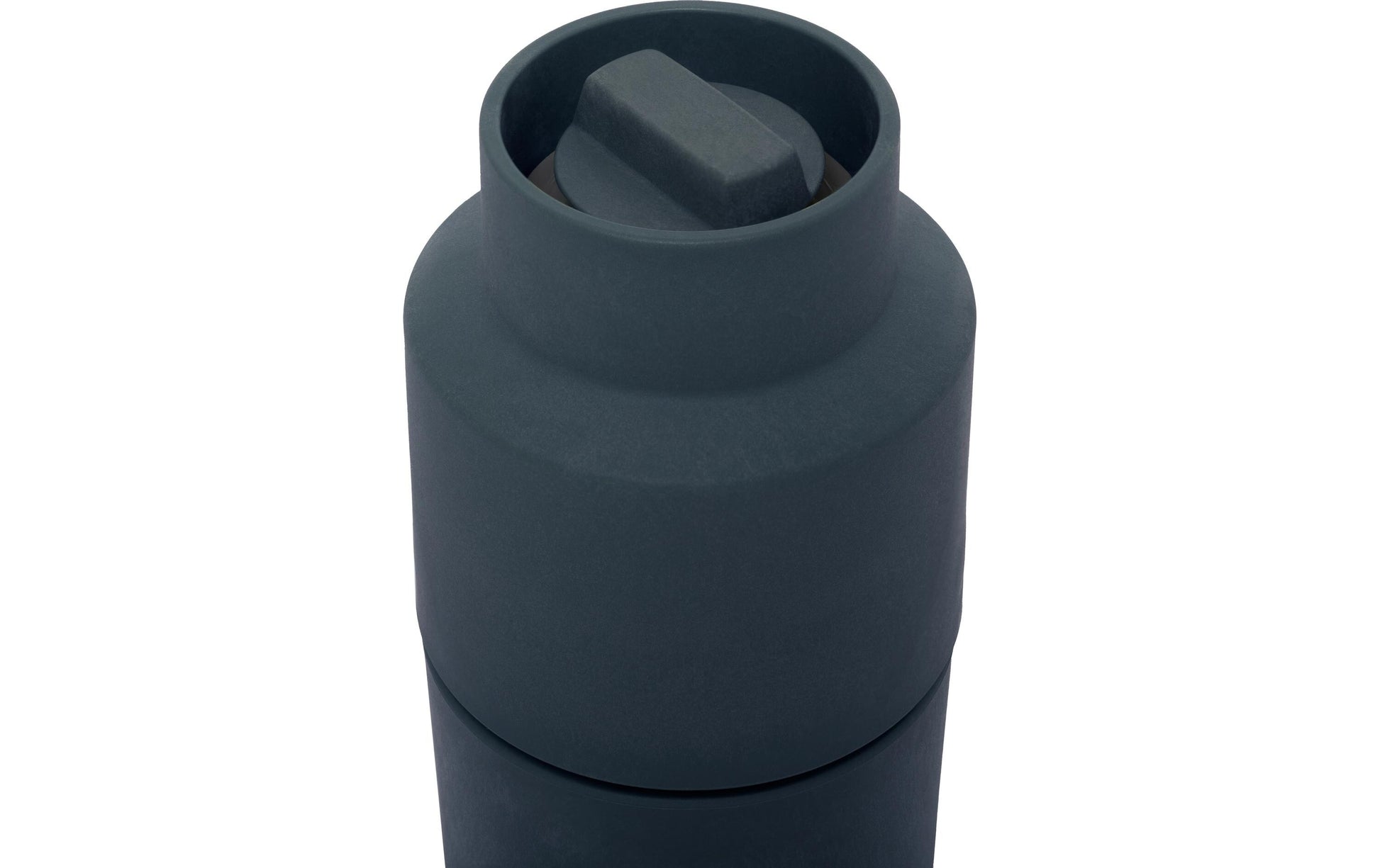 CrushGrind Salz-/Pfeffermühle 11,6 cm, Biokomposit, Keramikmahlwerk, 2er-Set, Heidelbeere/Grau