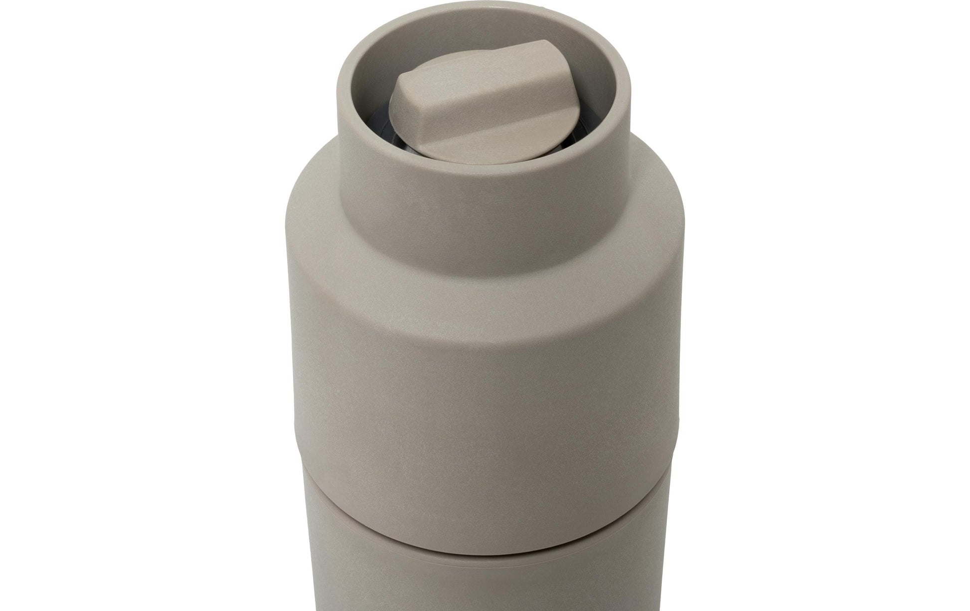 CrushGrind Salz-/Pfeffermühle 11,6 cm, Biokomposit, Keramikmahlwerk, 2er-Set, Heidelbeere/Grau
