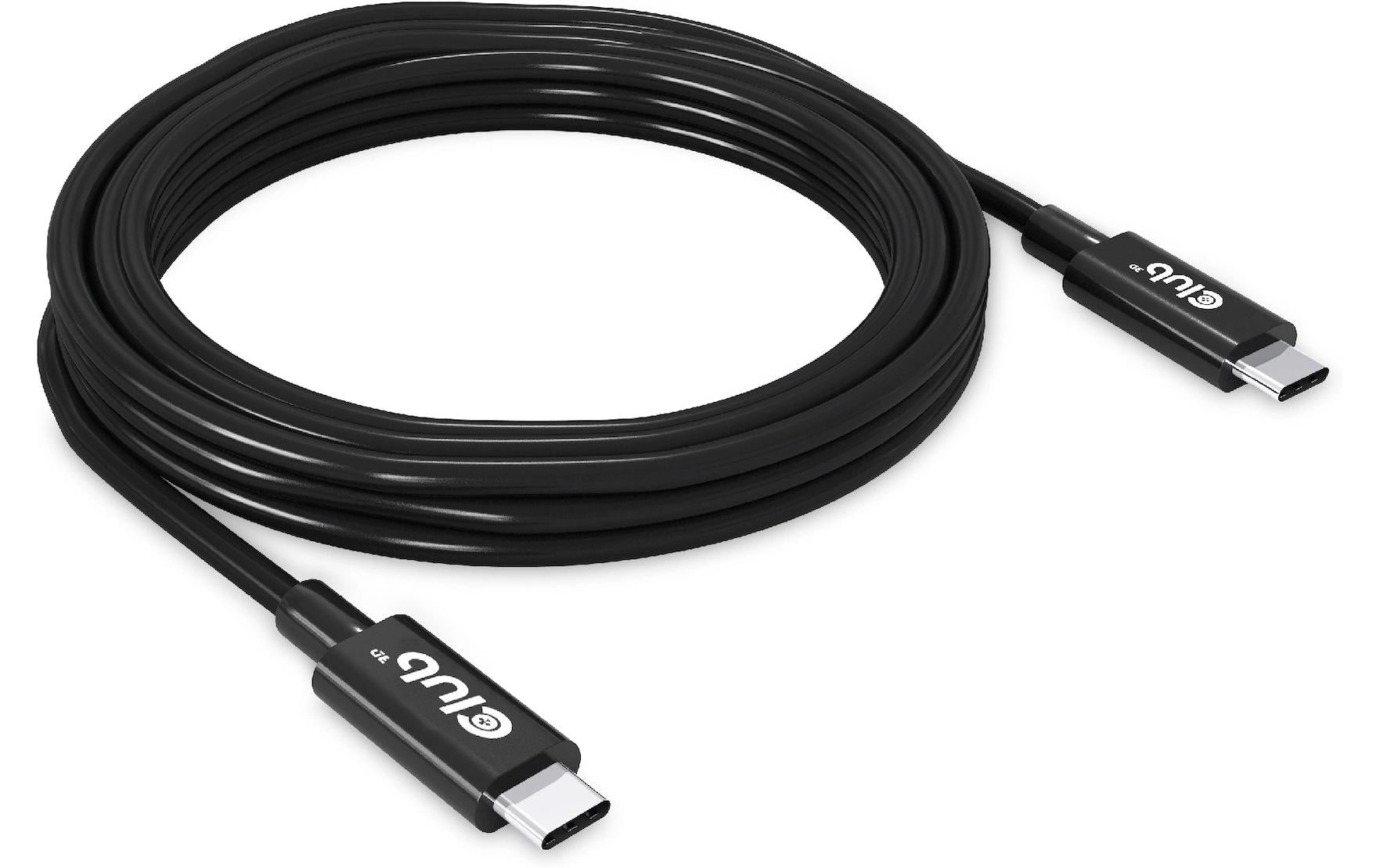 CLUB3D USB-Kabel, USB-C zu USB-C, 3 m, USB4, Lade-/Datenkabel