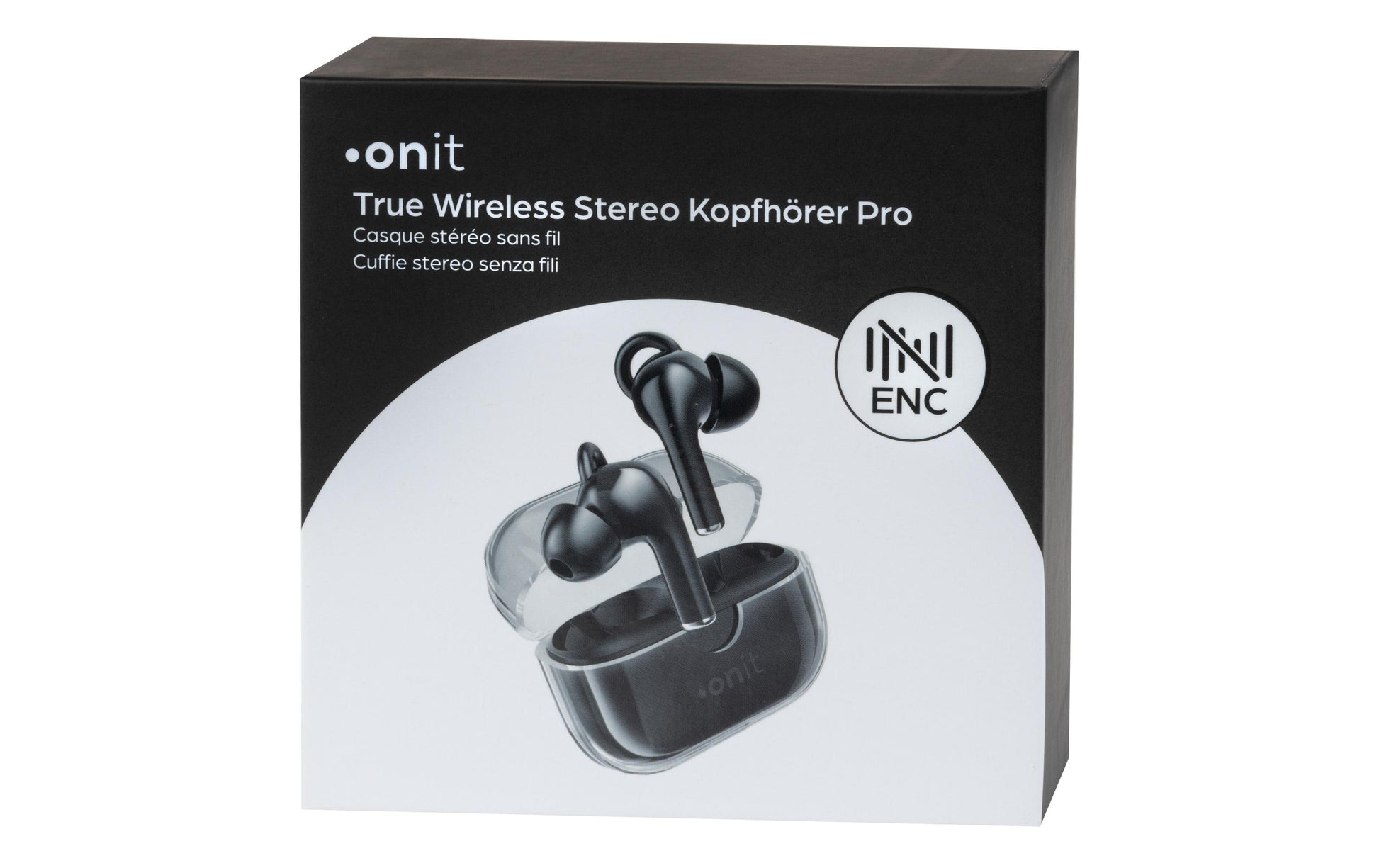 ONIT TWS Headset Pro ENC – True Wireless In-Ear Headset – Bluetooth 5.3, USB-C – Schwarz – bis 4 h