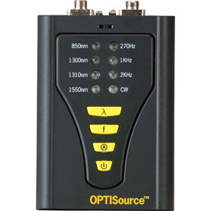 HOBBES OPTISource – LWL-Lichtquelle, 850/1300/1310/1550 nm, 4 × AAA