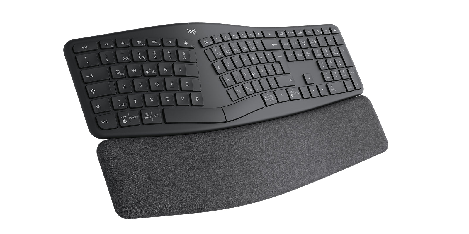 Logitech ERGO K860 – Tastatur, DE-Layout (DE), Dunkelgrau