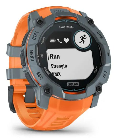 Garmin Instinct 3 Solar – GPS-Smartwatch – 50 mm, GPS, NFC, Orange, Sportarmband