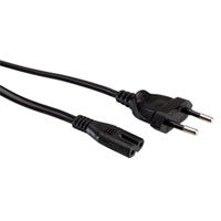 VALUE Netzkabel – Eurostecker–IEC C7, 3 m, 250 V/2,5 A, schwarz