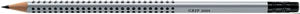 Faber-Castell Grip 2001 Bleistift, Dreikant, Grip-Zone, mit Radierer B Mine Ø 2 mm Grau