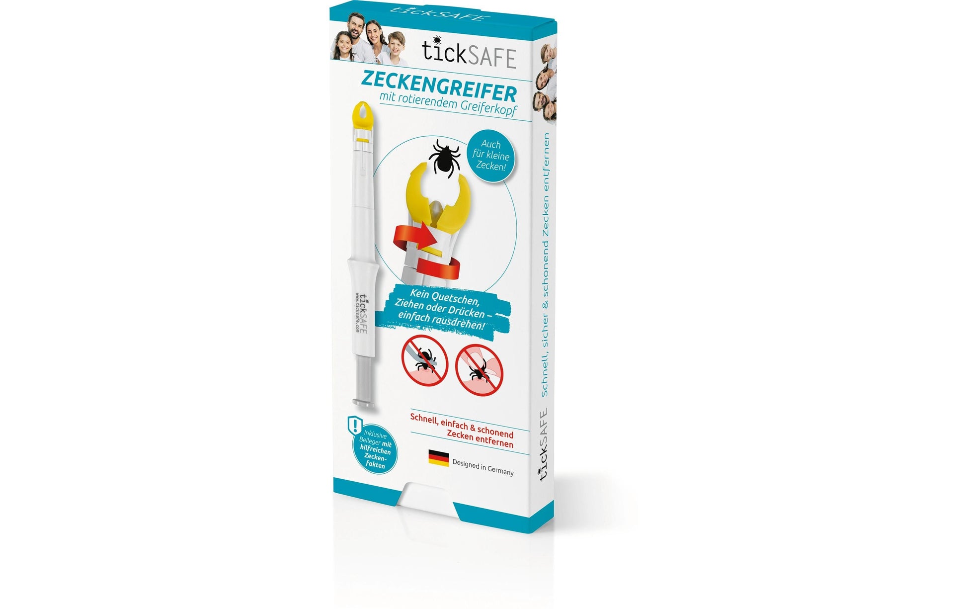 tickSAFE Zeckengreifer – rotierend, für Menschen