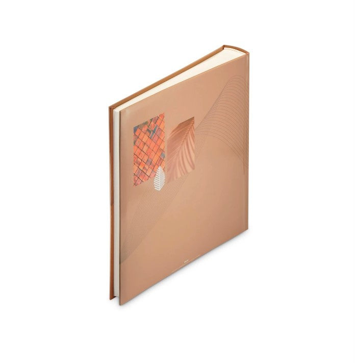 Hama Fotoalbum Singo II – für 300 × 300 mm, braun, mit Pergaminzwischenblättern, Karton, 300 × 300 mm