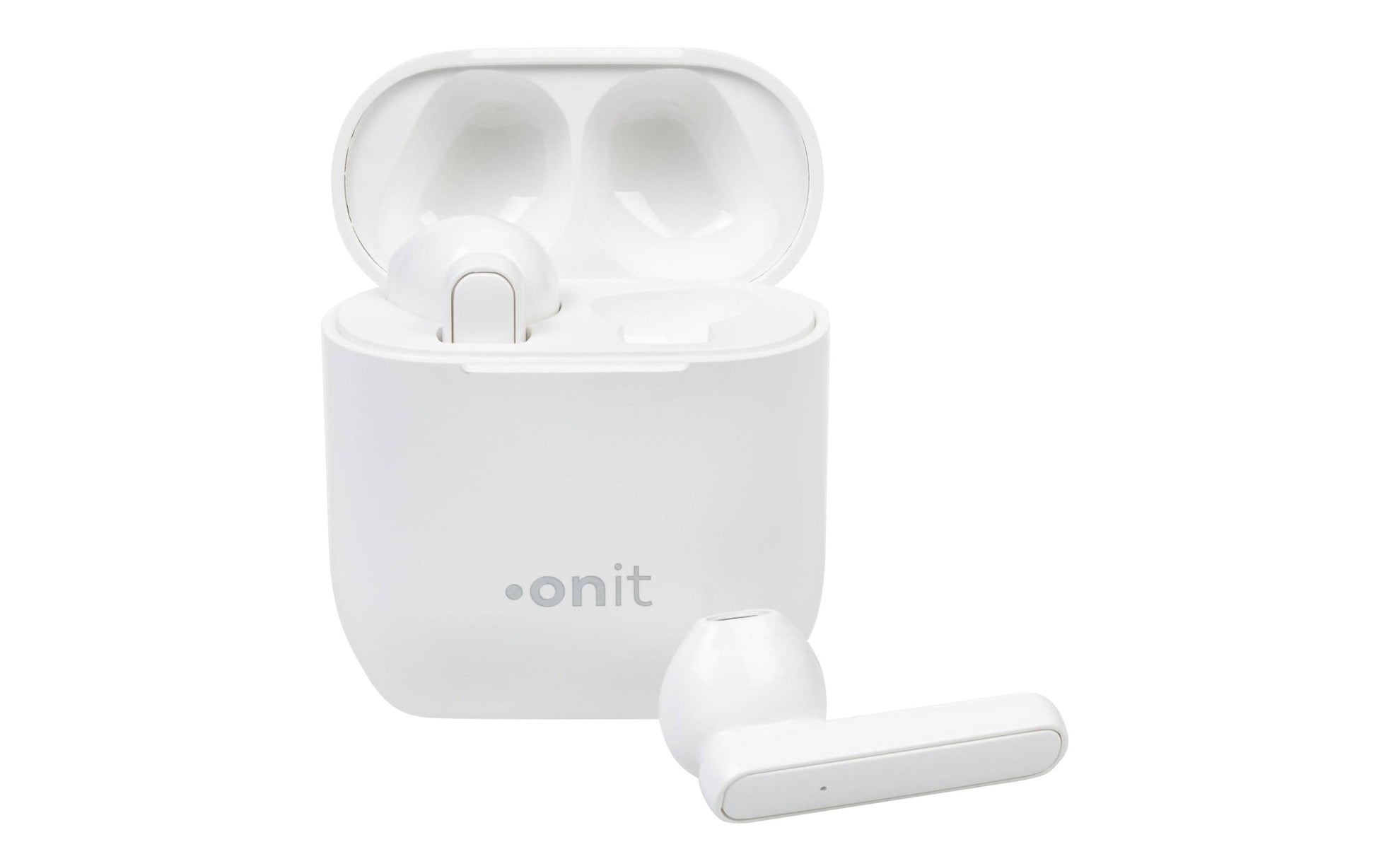 ONIT TWS Headset Start – True Wireless In-Ear Kopfhörer – Bluetooth 5.0, Ladebox, USB-C – Weiss – bis 3 h