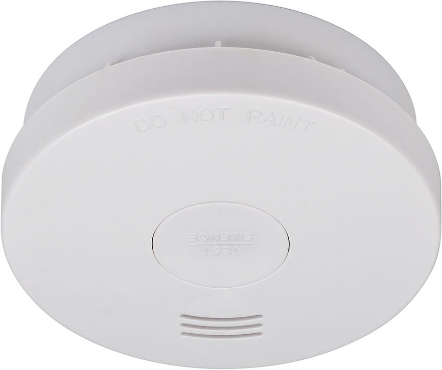 Brennenstuhl RM L 3100 – Rauchmelder, kabelgebunden, 10-Jahres-Batterie, 85 dB, EN 14604 – Weiss