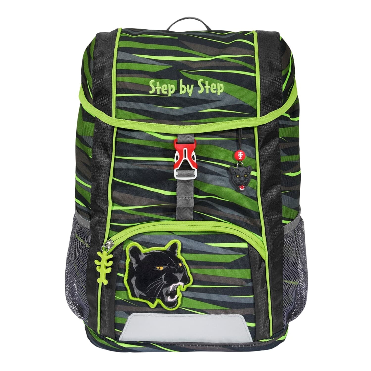 Step by Step KID – Kindergartenrucksack-Set 3-teilig – 13 l, rPET, Wild Cat Chiko