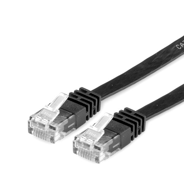VALUE Patchkabel – Cat6a UTP, 0,5 m, Schwarz, LSZH, RJ-45