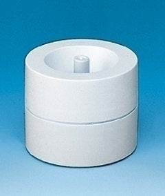 MAUL Klammernspender – magnetisch, inkl. 15 Büroklammern, Kunststoff, weiss, Ø 73 mm × 60 mm