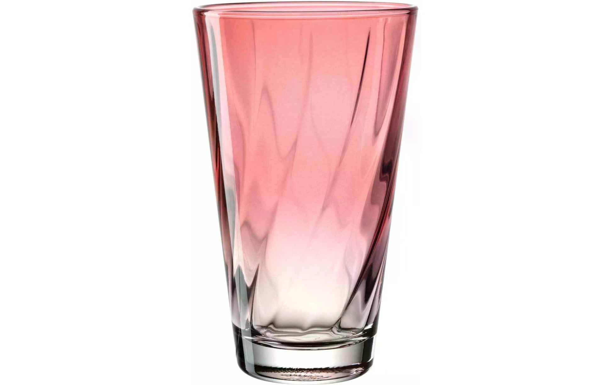 LEONARDO Trinkglas – 0,30 l, Glas, Rot, Lackiert, Spülmaschinenfest, 4 Stück