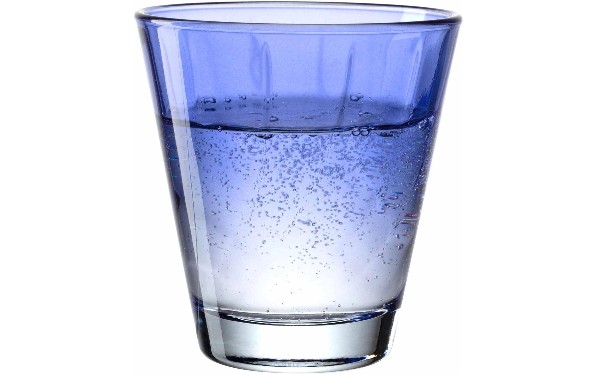 LEONARDO Trinkglas – 0,22 l, Glas, Blau, spülmaschinenfest, 4 Stück