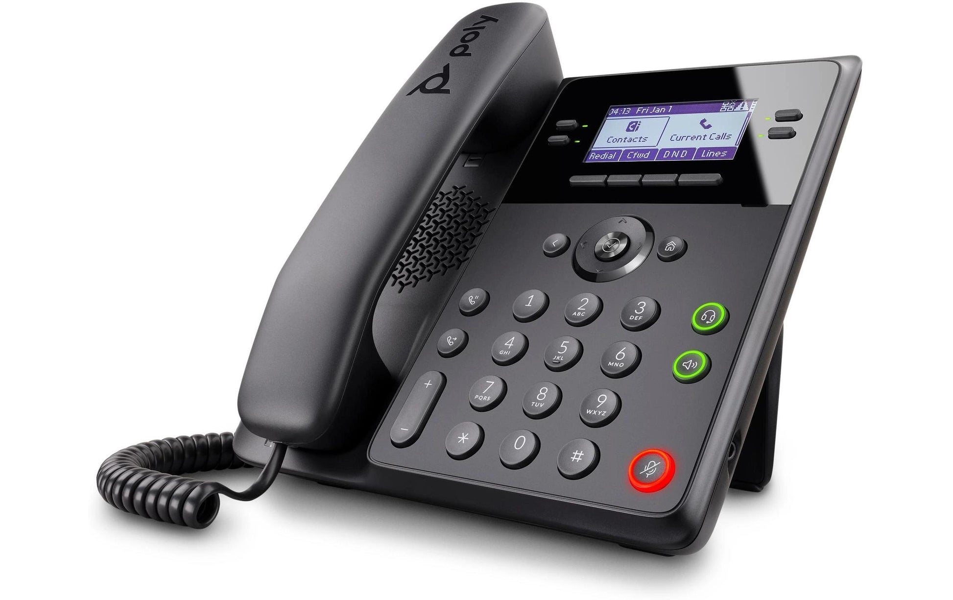 Poly Edge B30 – IP-Telefon, 16 SIP-Konten, 2,8", Gigabit, PoE, Schwarz
