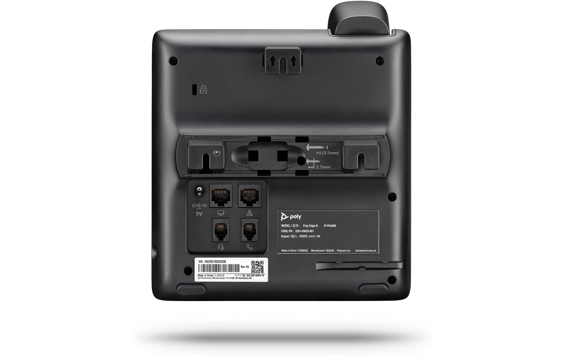 Poly Edge B30 – IP-Telefon, 16 SIP-Konten, 2,8", Gigabit, PoE, Schwarz