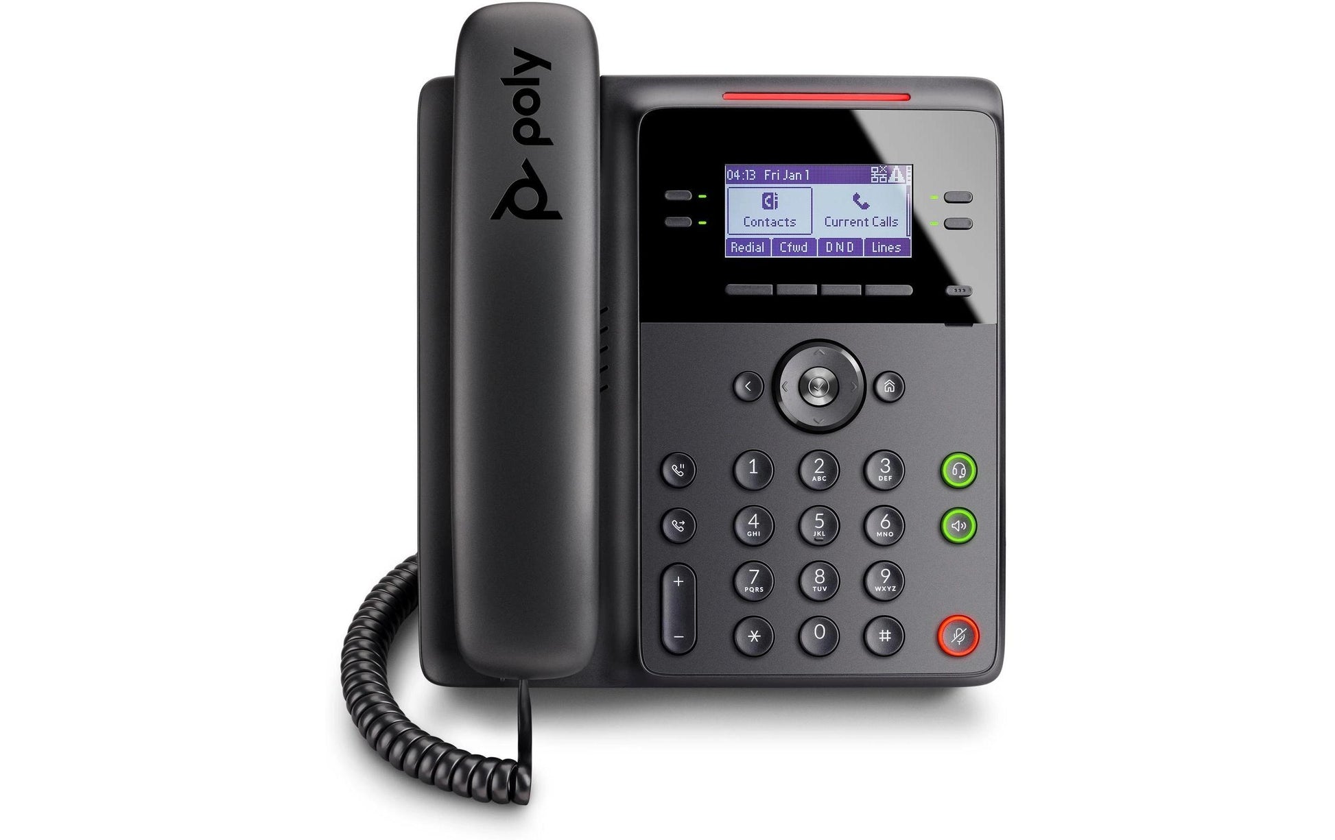 Poly Edge B30 – IP-Telefon, 16 SIP-Konten, 2,8", Gigabit, PoE, Schwarz