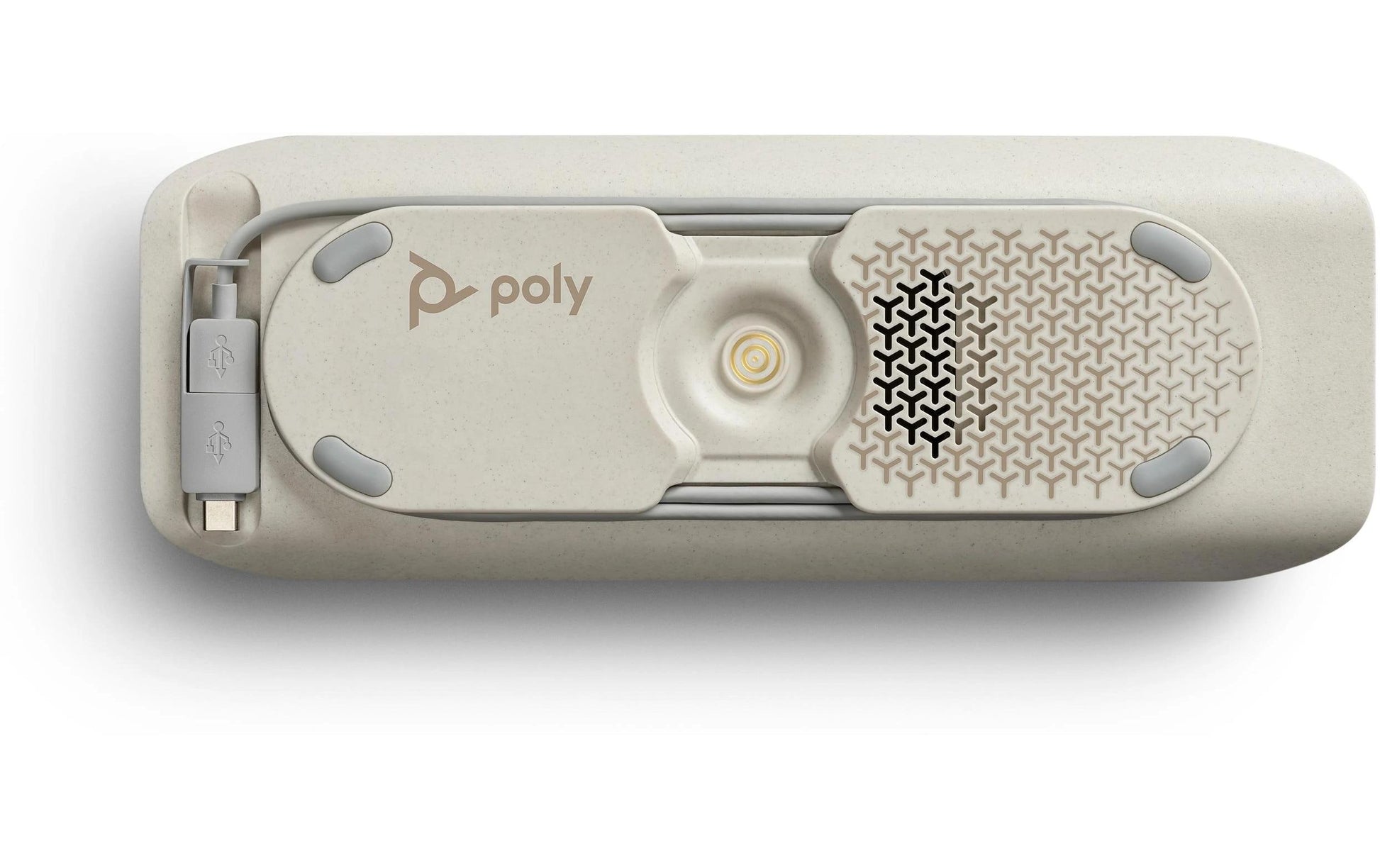 Poly Sync 40-M Konferenzlautsprecher – USB/Bluetooth, USB-C/A, für Microsoft Teams, Silber, IP64
