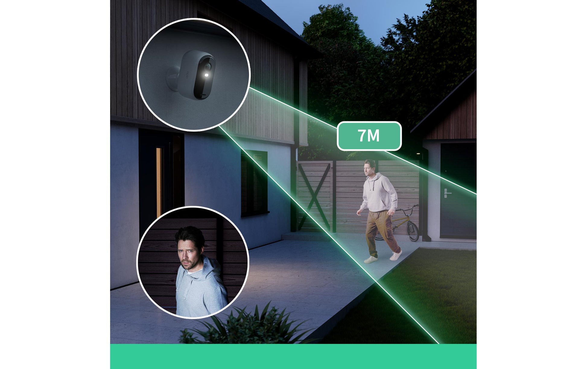 Arlo VMC2450 Wildkamera – 2 MP, Reichweite 7 m, Akku, Weiss, 4er-Pack