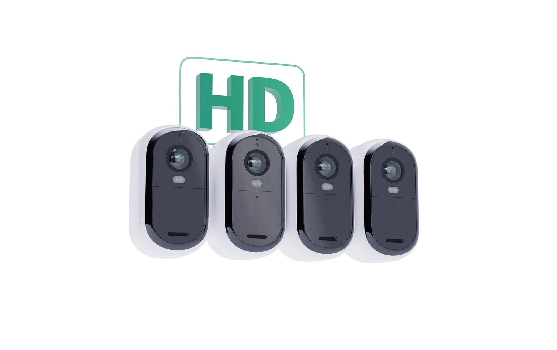 Arlo VMC2450 Wildkamera – 2 MP, Reichweite 7 m, Akku, Weiss, 4er-Pack