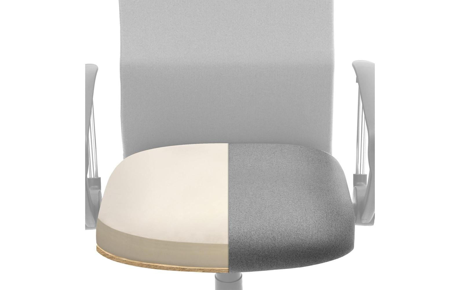Songmics Bürostuhl – Sitzhöhe 46–56 cm, 120 kg, Grau
