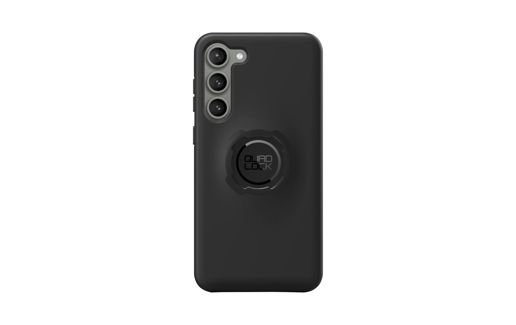 Quad Lock Backcover – für Samsung Galaxy S23 Plus, PC+TPU+Mikrofaser, Schwarz, Ringhalter