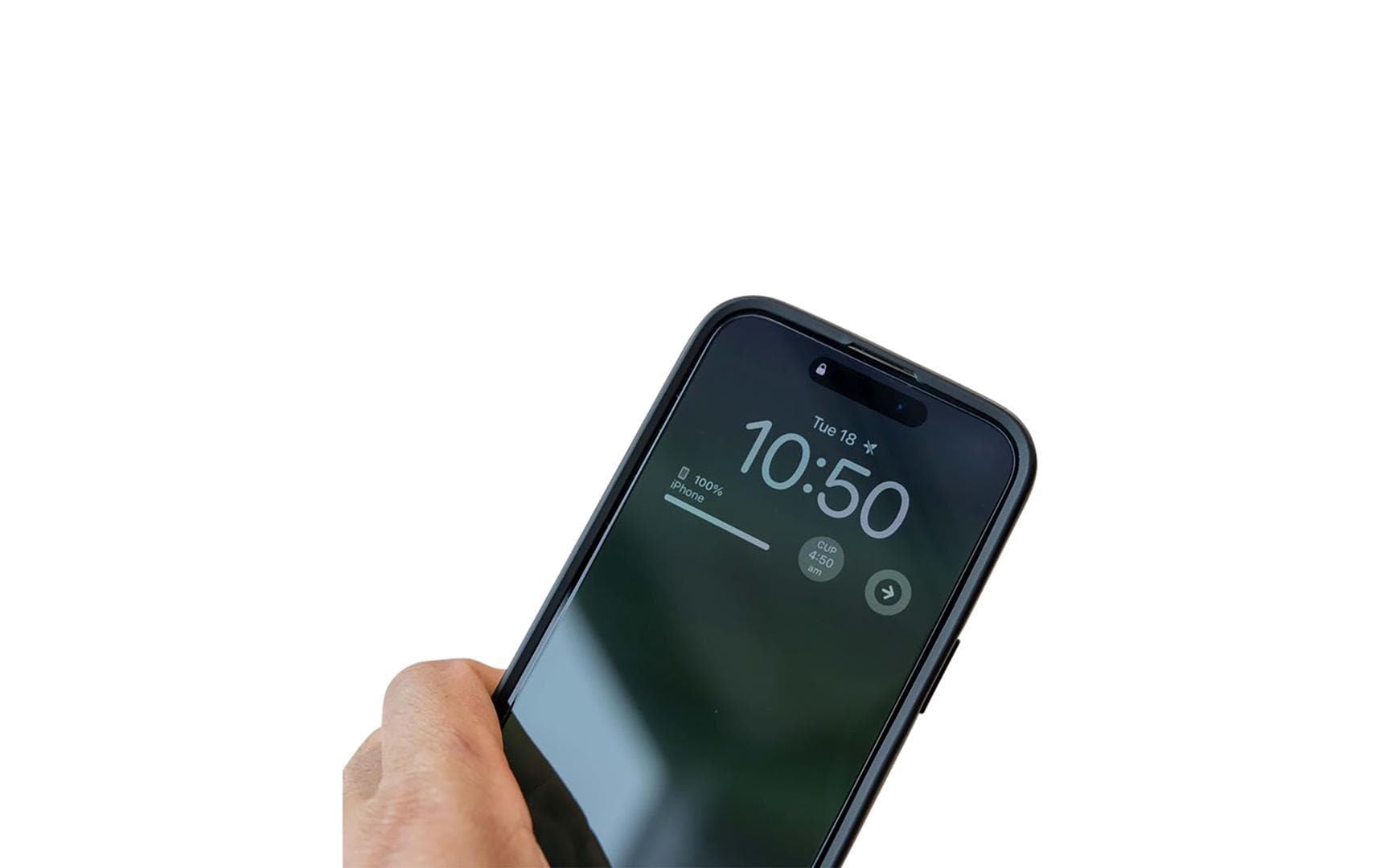Quad Lock Displayschutz (Panzerglas), fettabweisend – für iPhone 14 Pro Max