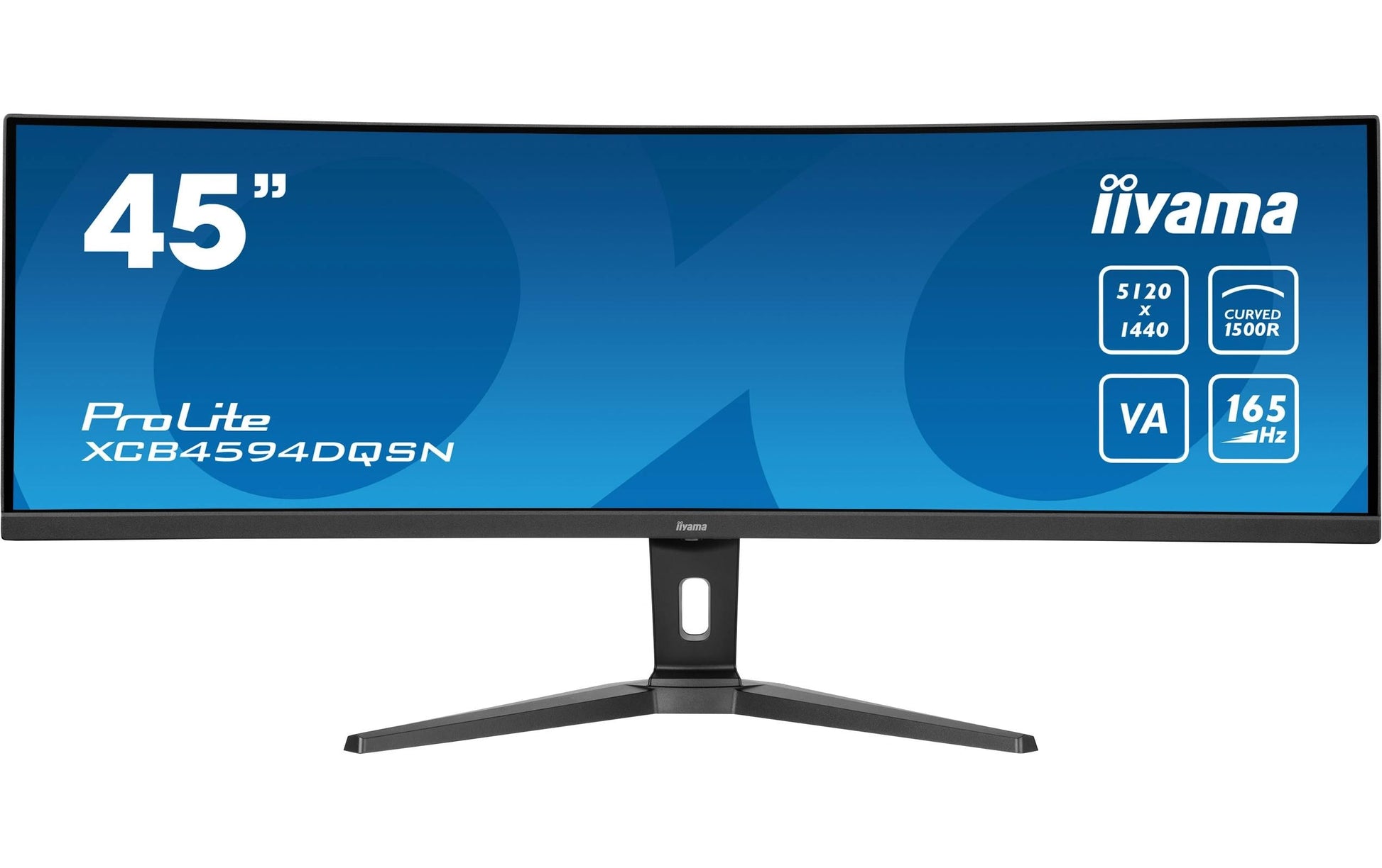 iiyama ProLite 44,5 Business – Monitor, 44,5" 5120 × 1440 (DQHD), VA, 165 Hz, 450 cd/m²